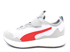 Puma sneaker Neko white/castle rock/red
